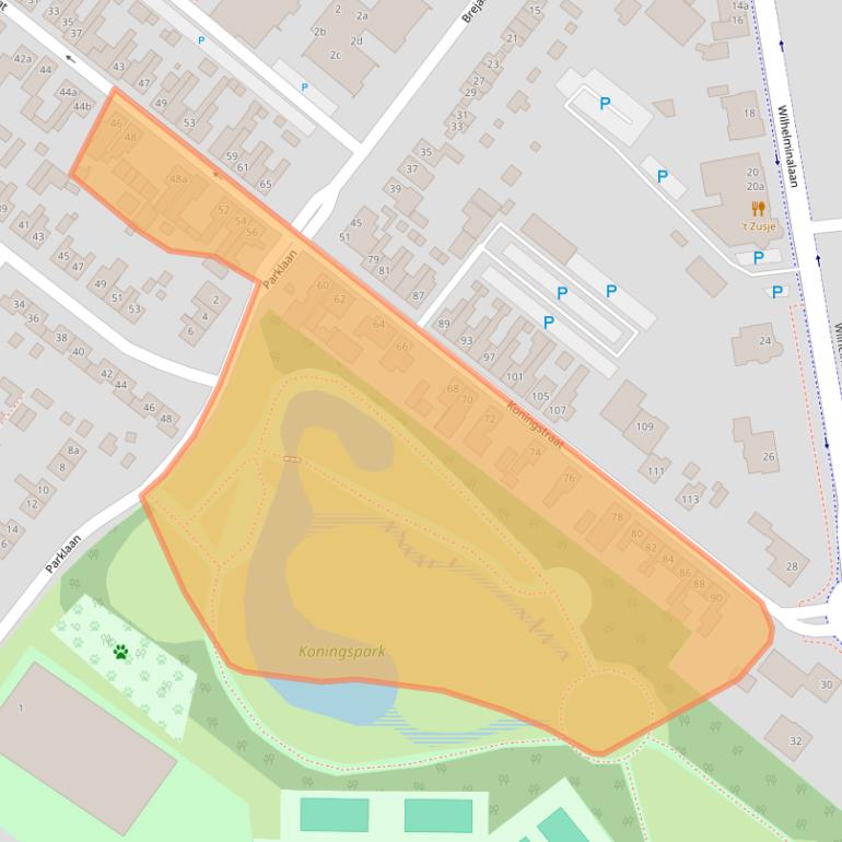 Kaart van postcodegebied 4941GX.