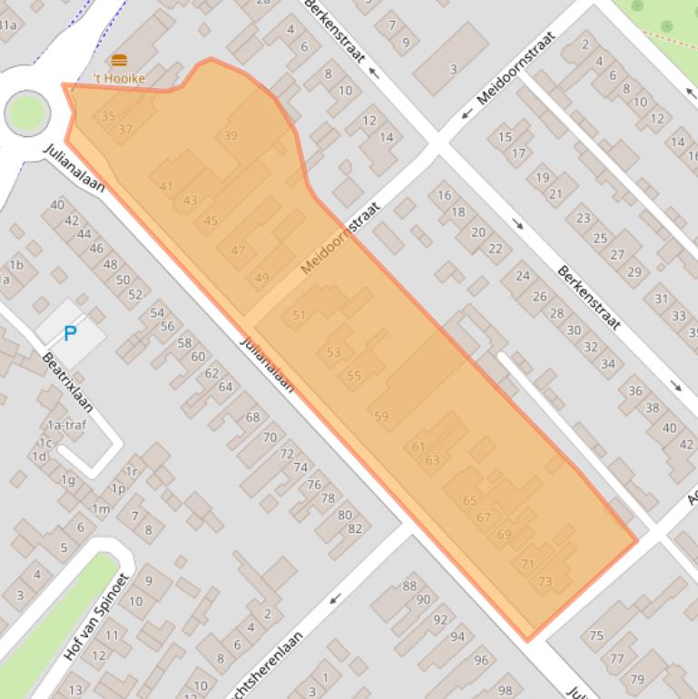 Kaart van postcodegebied 4941JB.