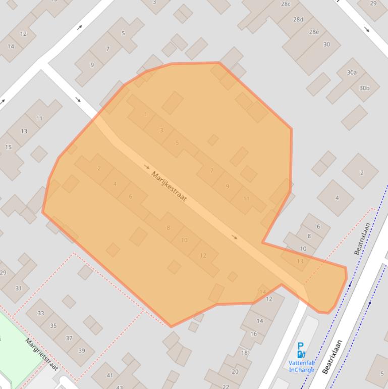 Kaart van postcodegebied 4941JK.