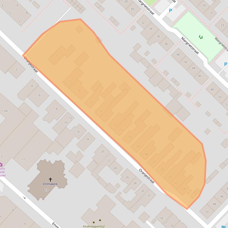 Kaart van postcodegebied 4941JP.