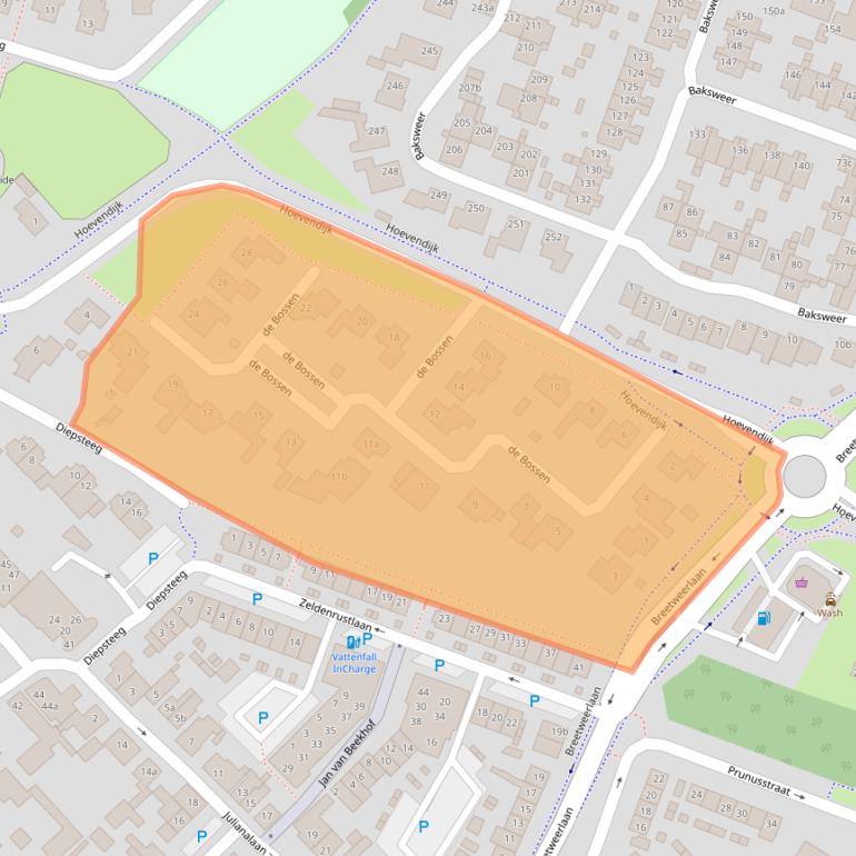 Kaart van postcodegebied 4941JS.