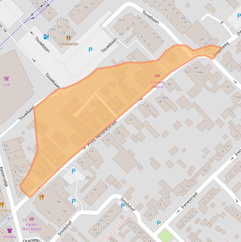 Kaart van postcodegebied 4941JT.
