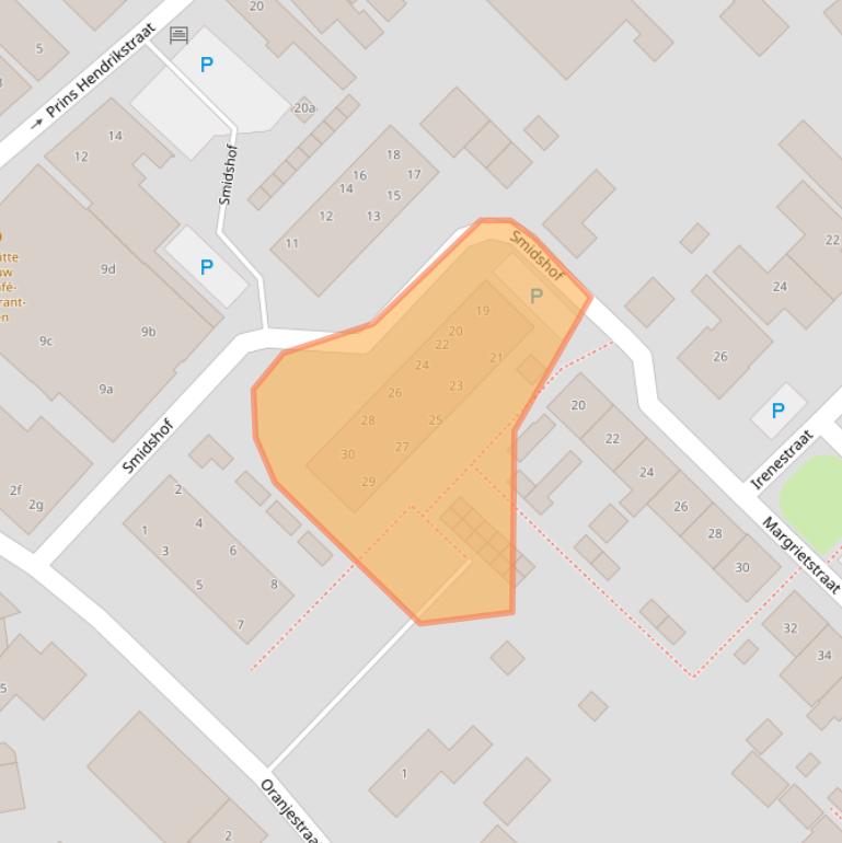 Kaart van postcodegebied 4941JX.