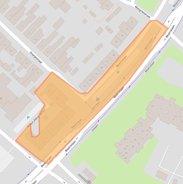 Kaart van postcodegebied 4941JZ.