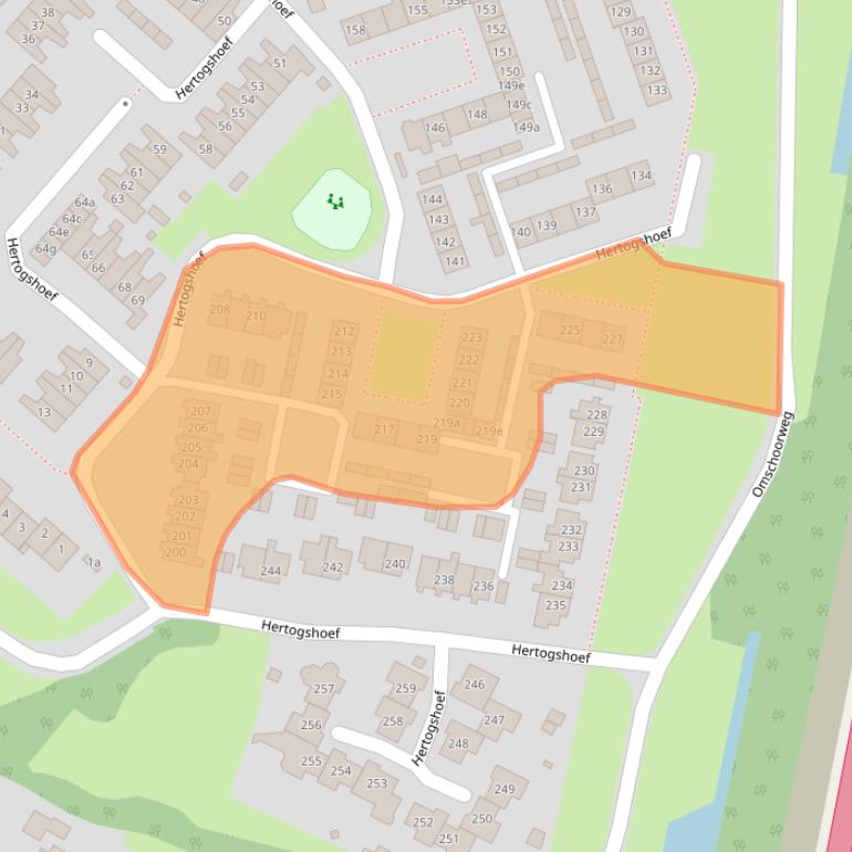 Kaart van postcodegebied 4941KJ.