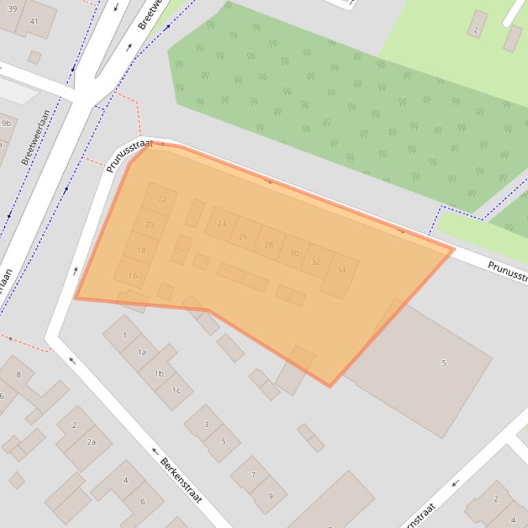 Kaart van postcodegebied 4941KS.