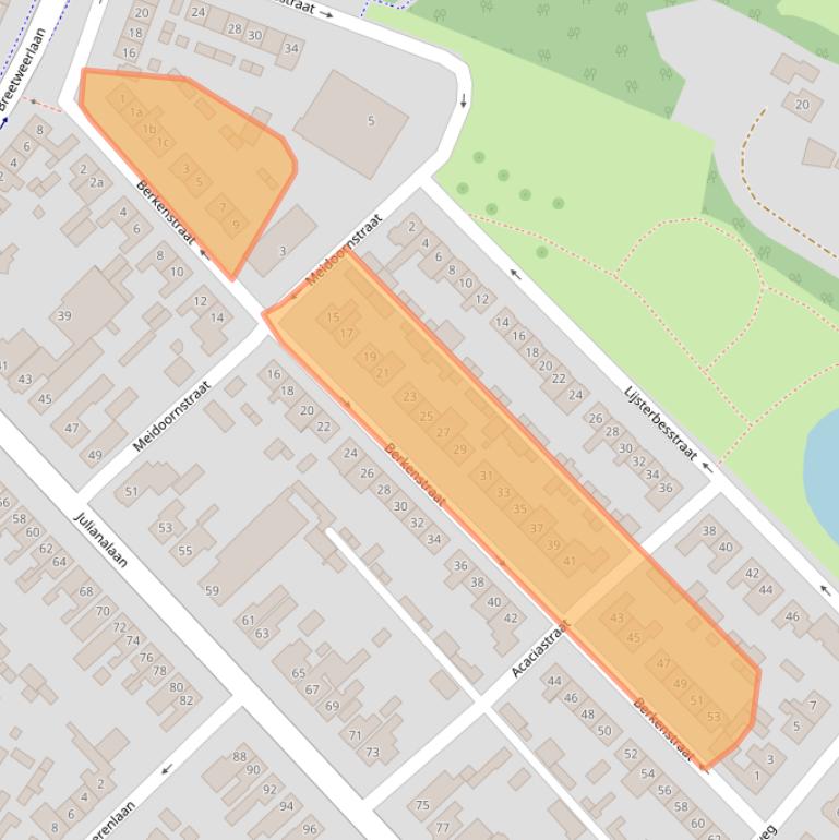 Kaart van postcodegebied 4941KT.