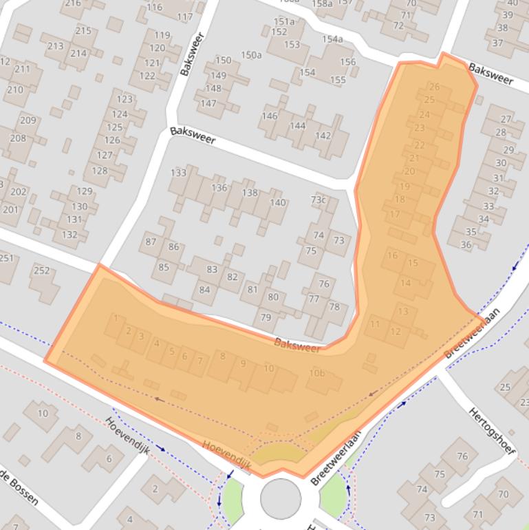 Kaart van postcodegebied 4941LA.