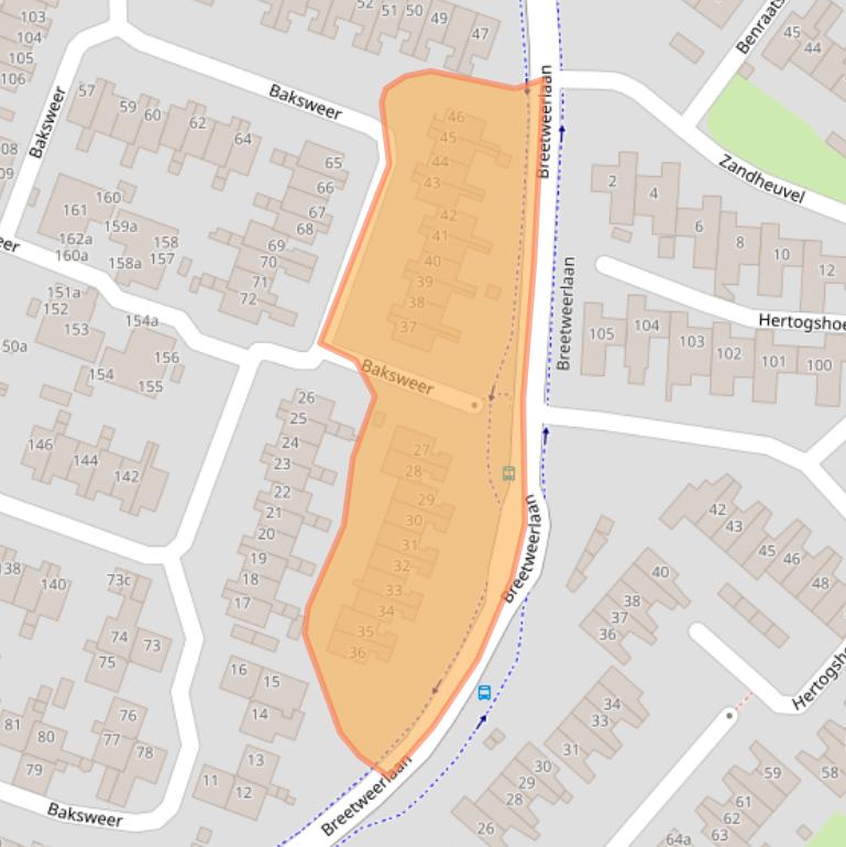 Kaart van postcodegebied 4941LB.
