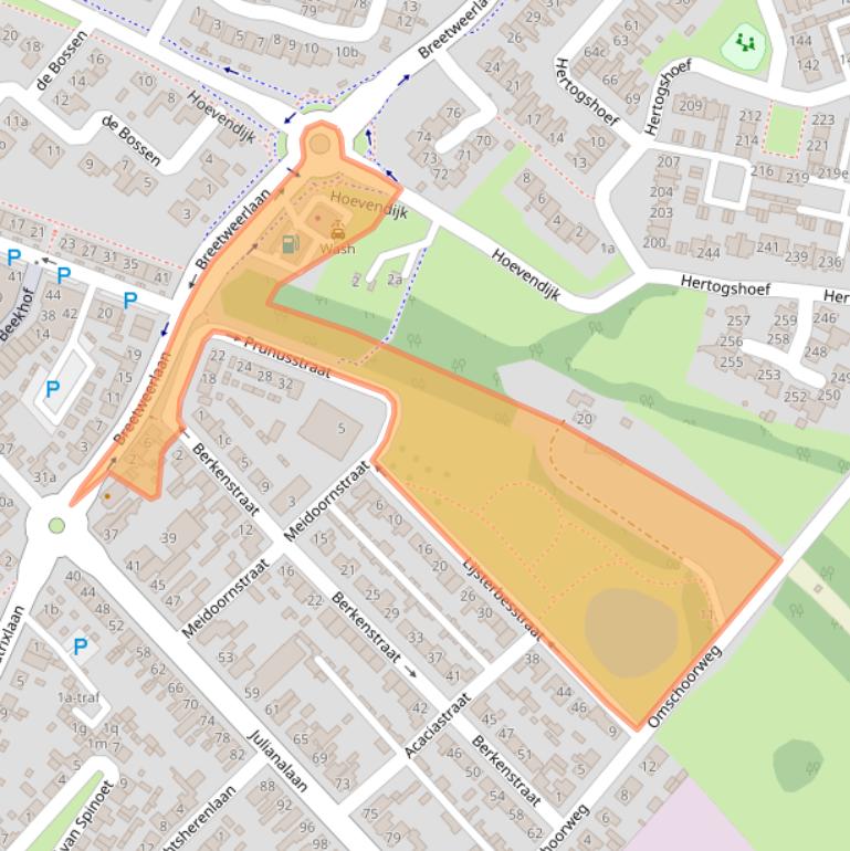 Kaart van postcodegebied 4941LM.