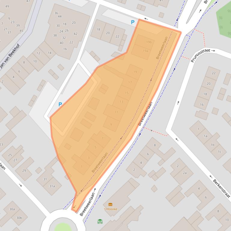 Kaart van postcodegebied 4941LN.