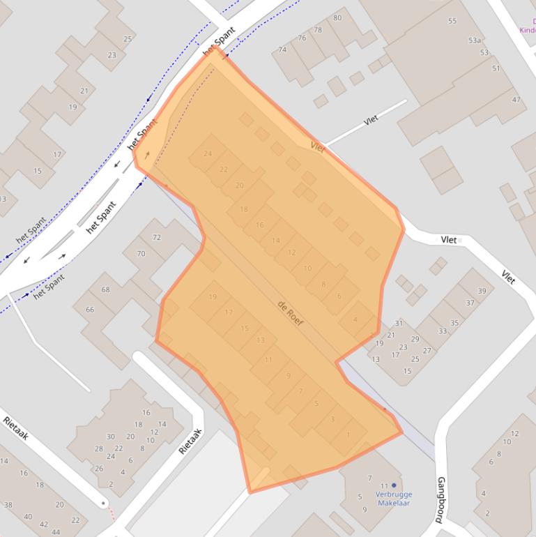 Kaart van postcodegebied 4941RD.