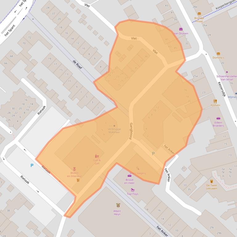 Kaart van postcodegebied 4941RE.