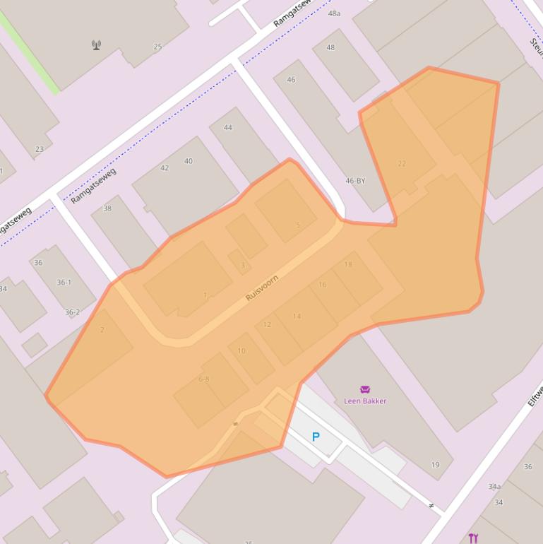 Kaart van postcodegebied 4941SB.