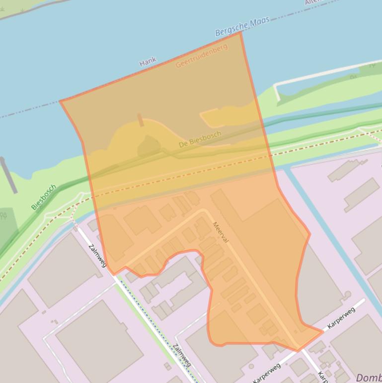 Kaart van postcodegebied 4941SK.