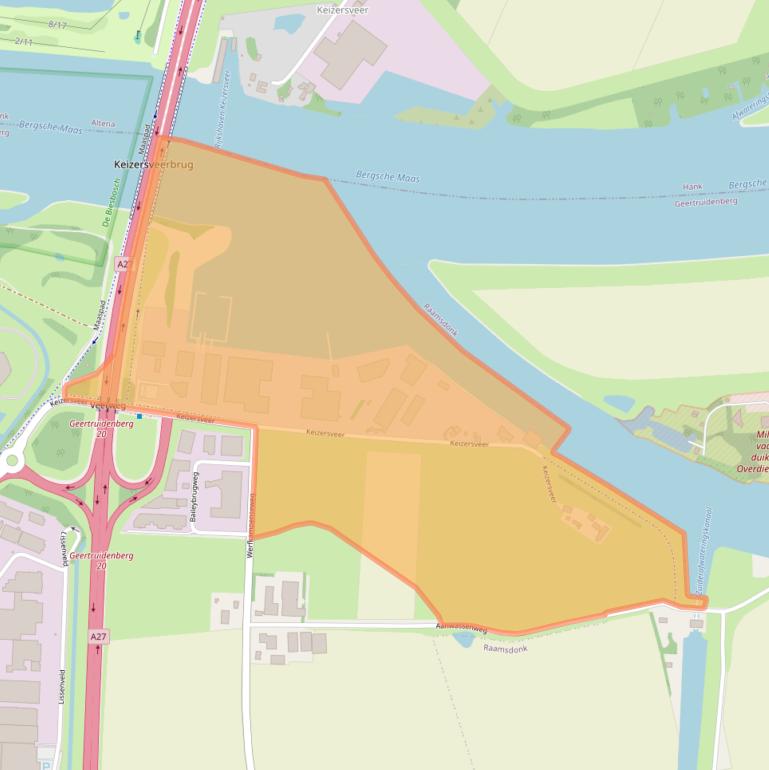 Kaart van postcodegebied 4941TA.