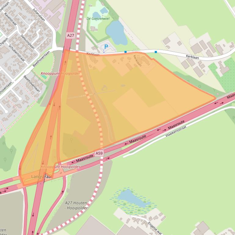 Kaart van postcodegebied 4941TW.