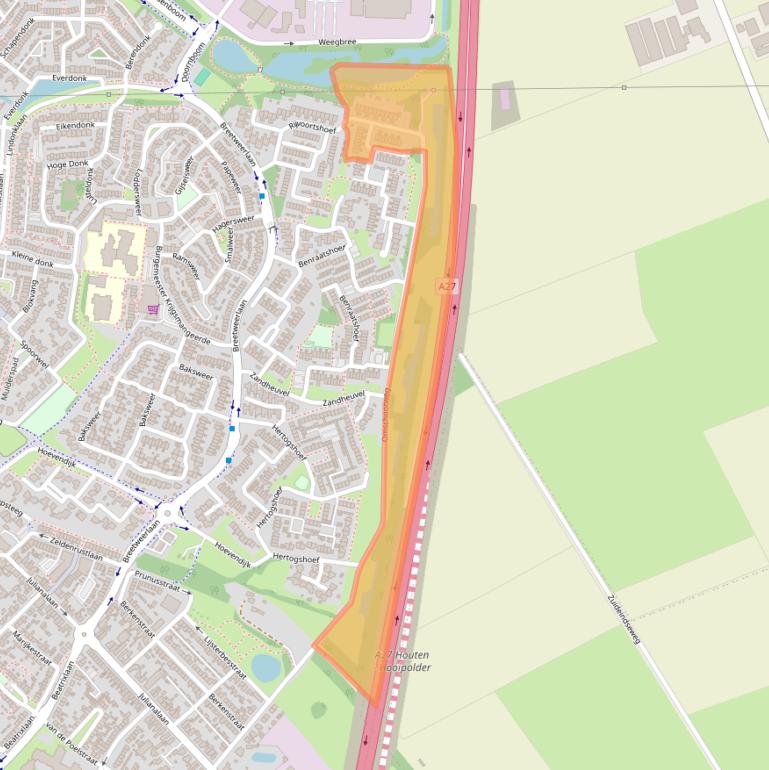 Kaart van postcodegebied 4941VJ.