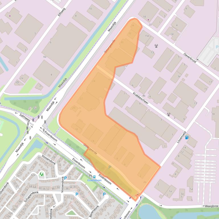 Kaart van postcodegebied 4941VM.