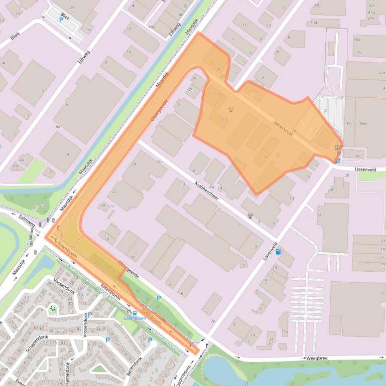 Kaart van postcodegebied 4941VV.