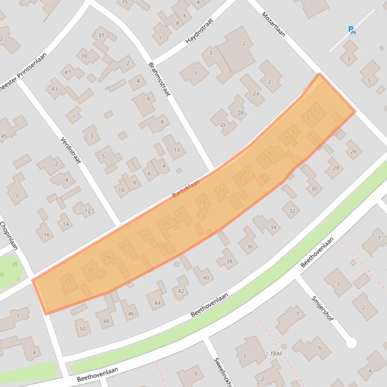 Kaart van postcodegebied 4941WG.