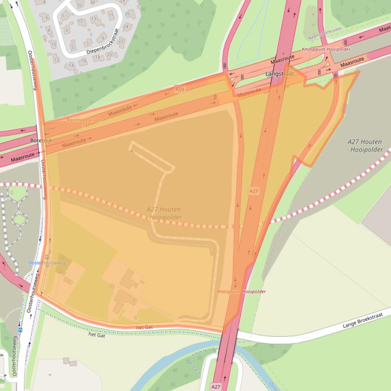 Kaart van postcodegebied 4941WV.