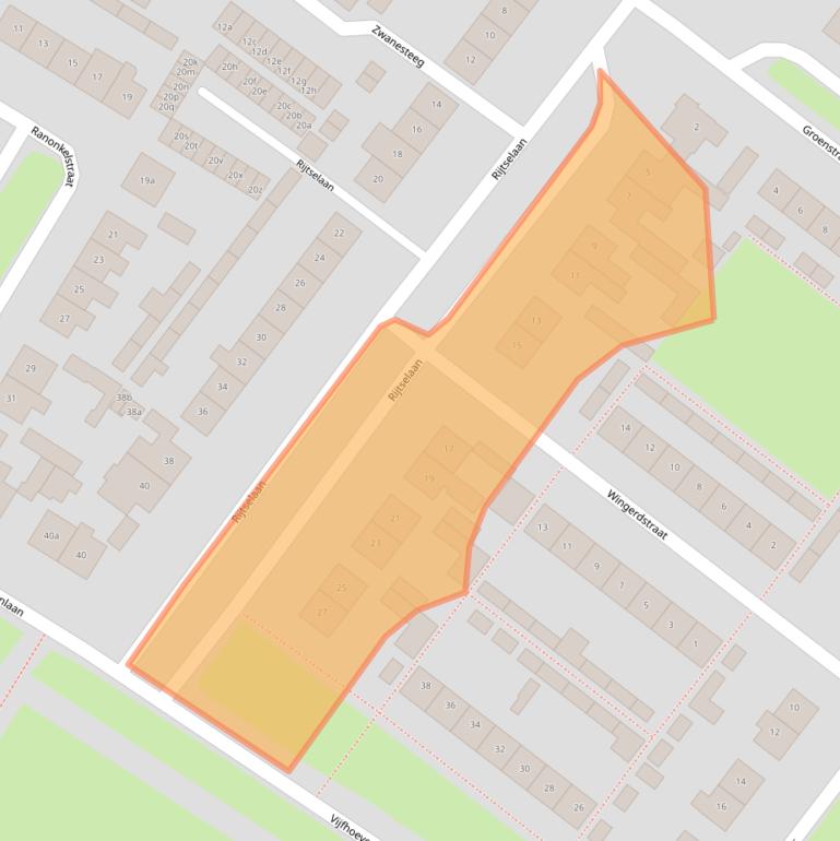 Kaart van postcodegebied 4941XA.