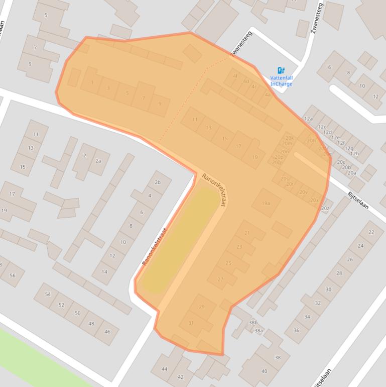 Kaart van postcodegebied 4941XC.