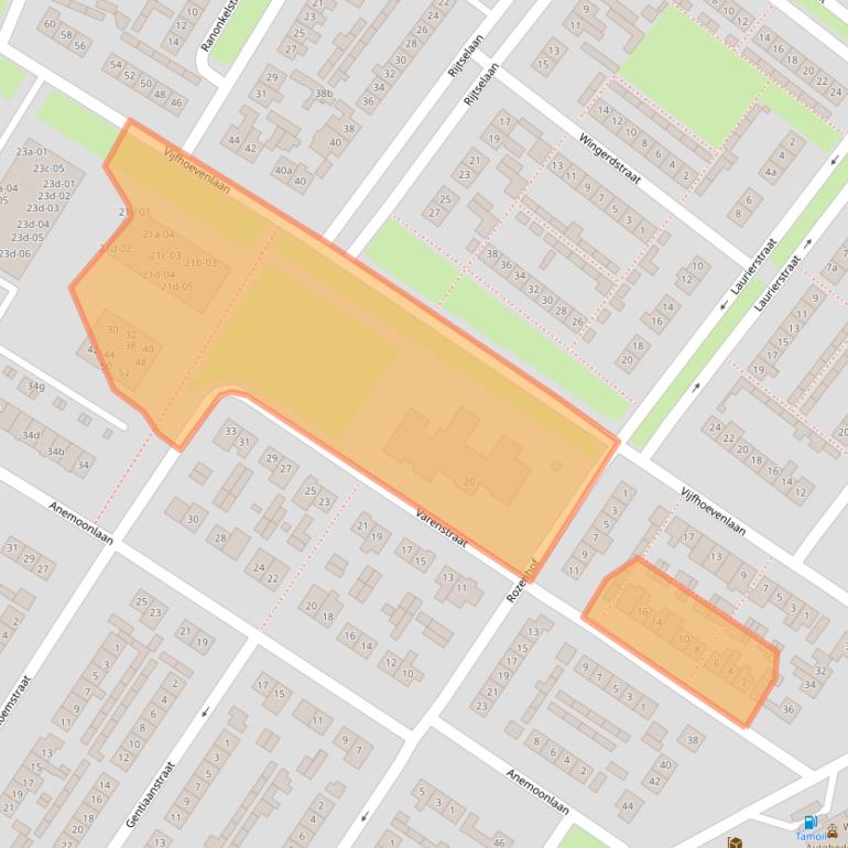 Kaart van postcodegebied 4941XG.