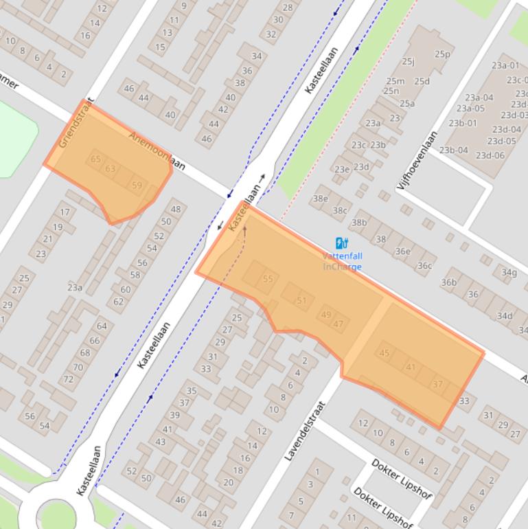 Kaart van postcodegebied 4941XK.