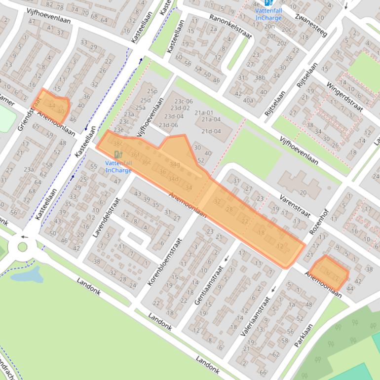 Kaart van postcodegebied 4941XL.