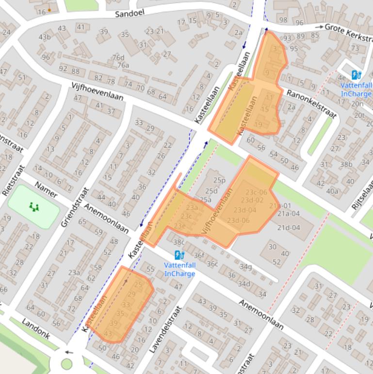 Kaart van postcodegebied 4941XM.