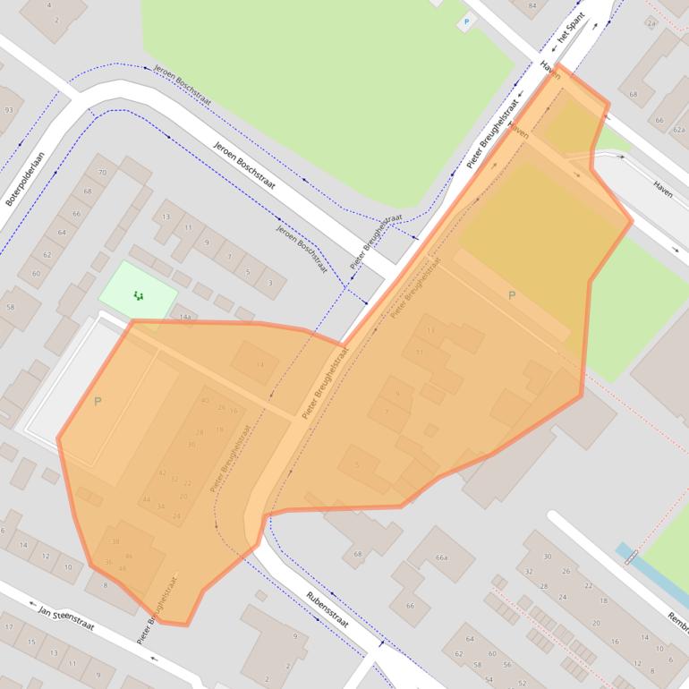 Kaart van postcodegebied 4941ZB.