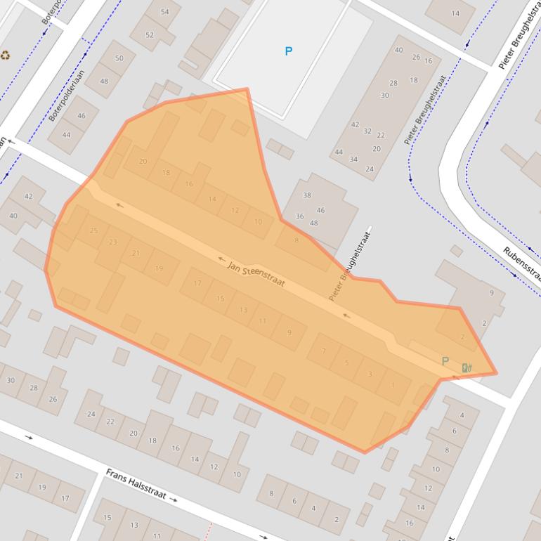 Kaart van postcodegebied 4941ZD.