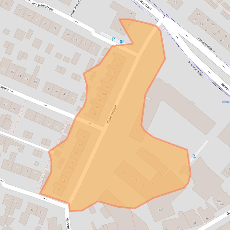 Kaart van postcodegebied 4941ZE.