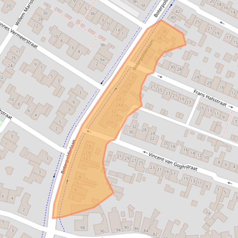 Kaart van postcodegebied 4941ZM.