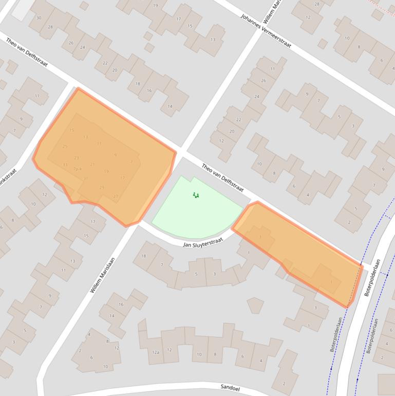 Kaart van postcodegebied 4941ZS.