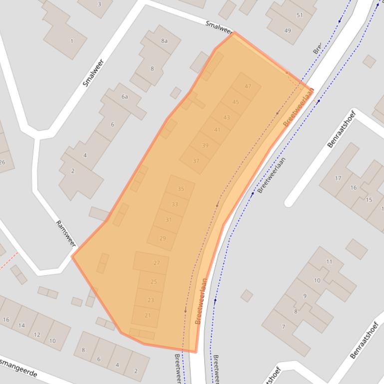 Kaart van postcodegebied 4942AA.