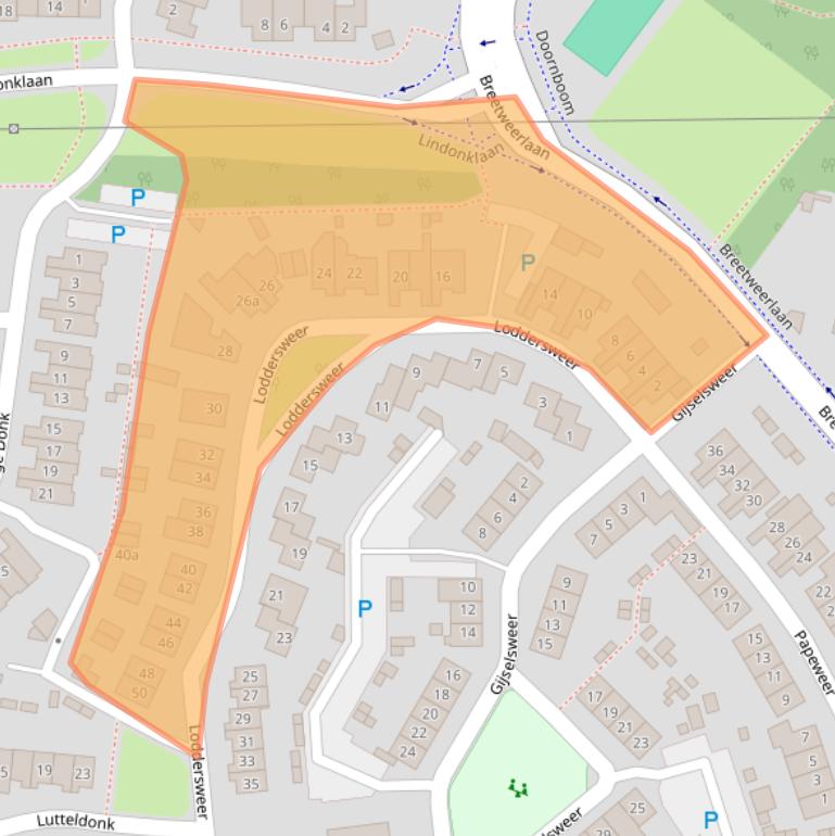 Kaart van postcodegebied 4942AG.