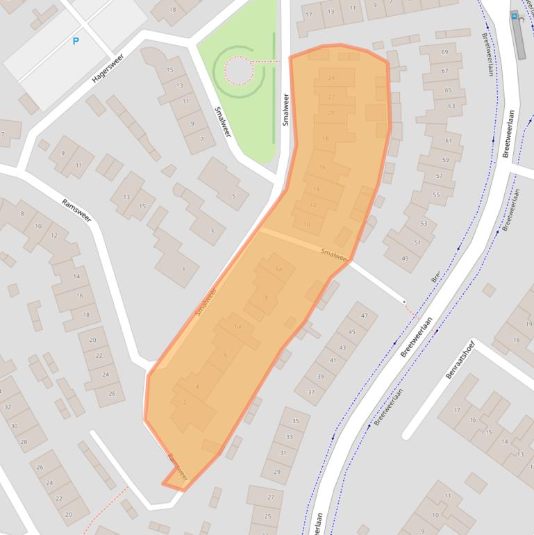 Kaart van postcodegebied 4942AR.