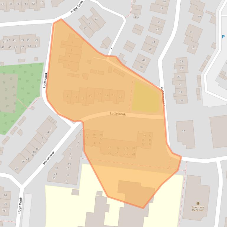 Kaart van postcodegebied 4942BA.