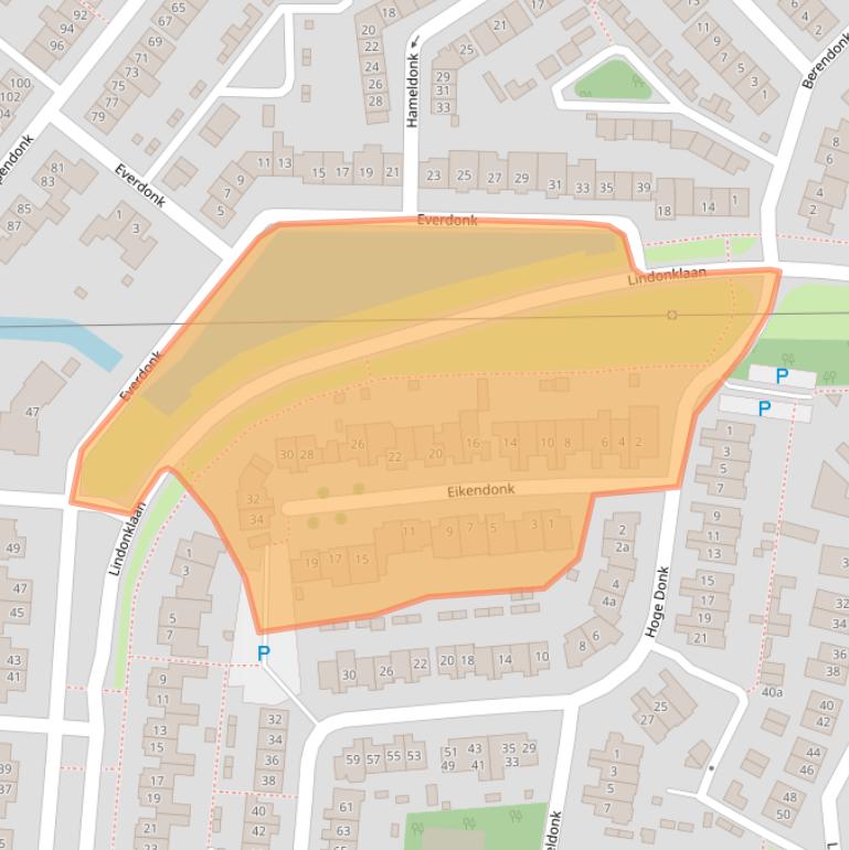 Kaart van postcodegebied 4942BG.