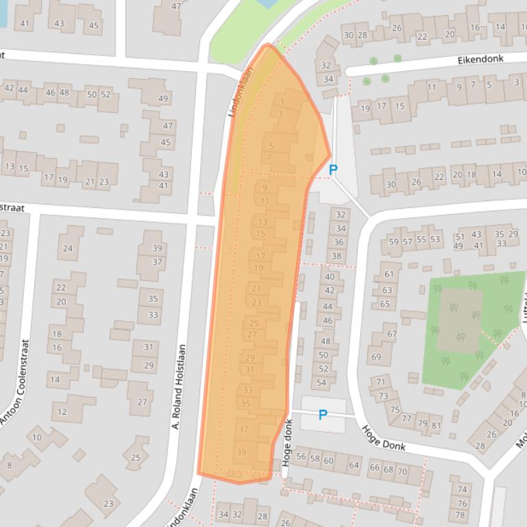 Kaart van postcodegebied 4942BH.