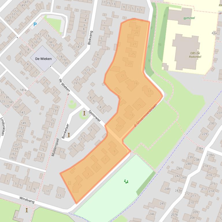 Kaart van postcodegebied 4942BR.