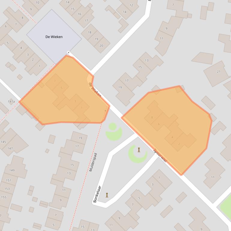 Kaart van postcodegebied 4942BT.