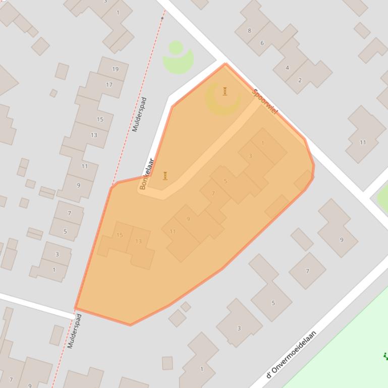 Kaart van postcodegebied 4942BV.