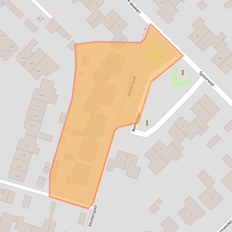 Kaart van postcodegebied 4942BW.