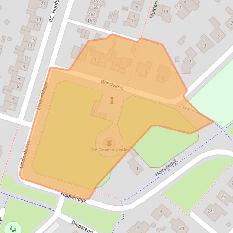 Kaart van postcodegebied 4942BX.