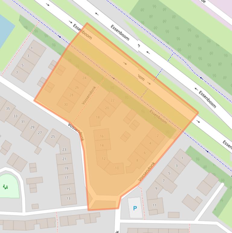 Kaart van postcodegebied 4942CC.