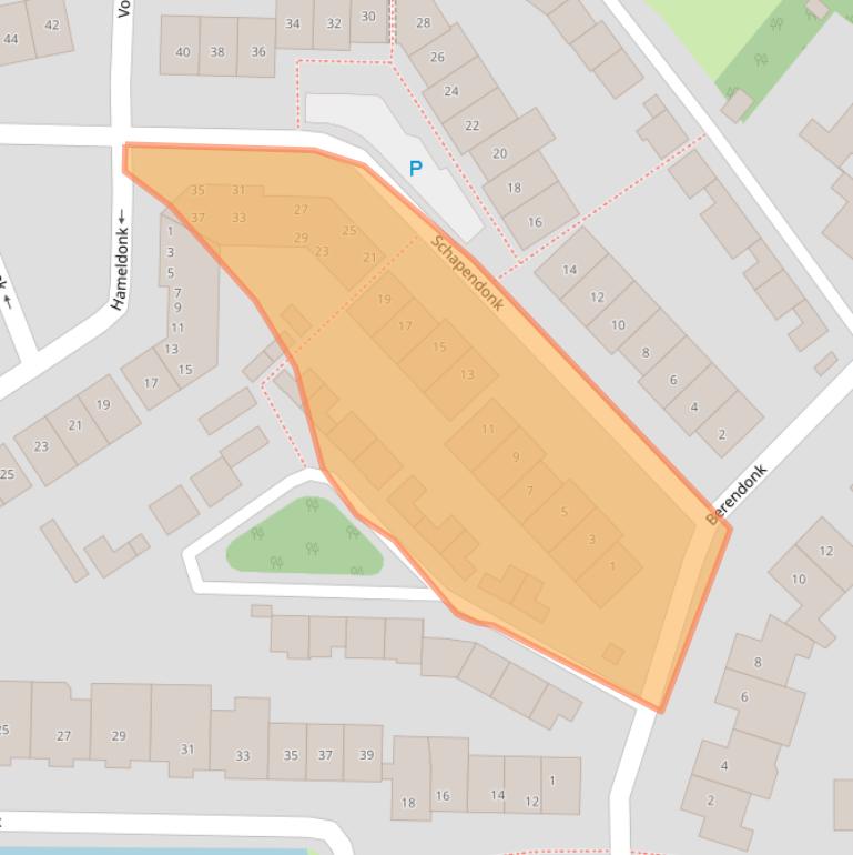 Kaart van postcodegebied 4942CH.